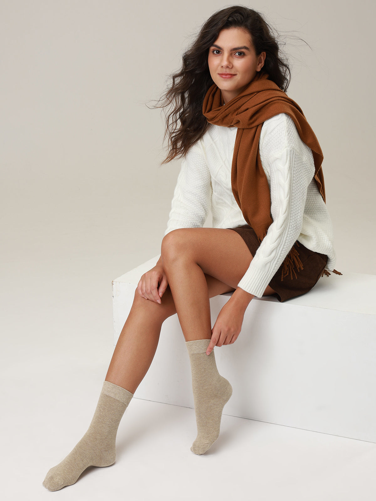 Women's Mid-Calf Cotton Casual Socks