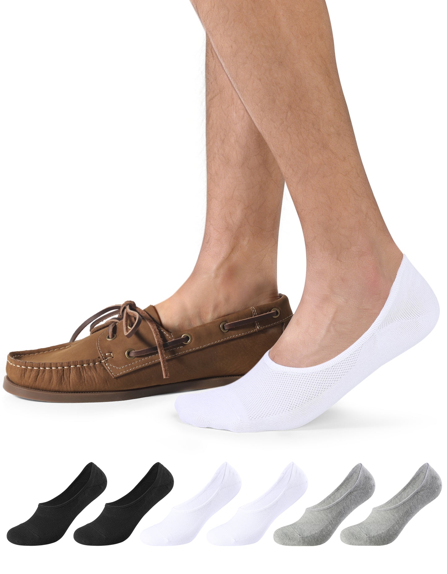 Men's Fashion Dress No Show Socks