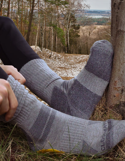 Men's Wool Thermal Outdoor Hiking Mid-Calf Socks