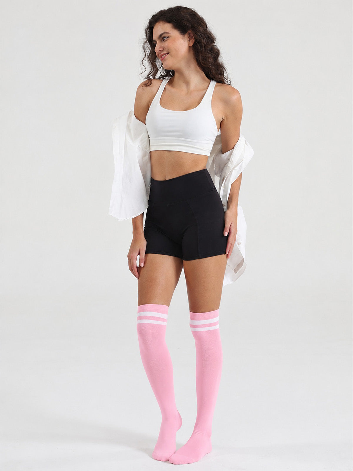 CT36 #Pink White Stripe_04