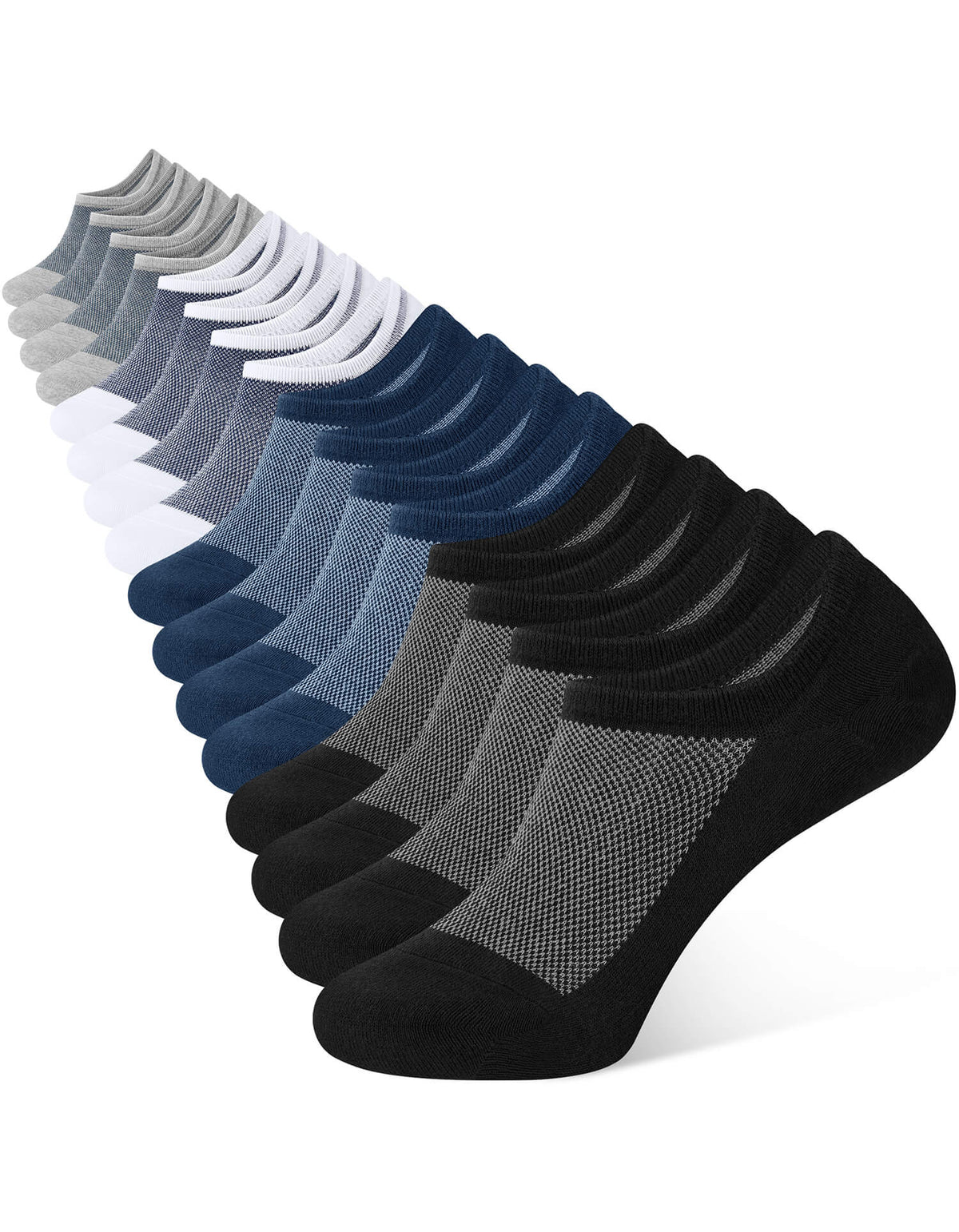 Unisex Everyday Colorful No Show Socks