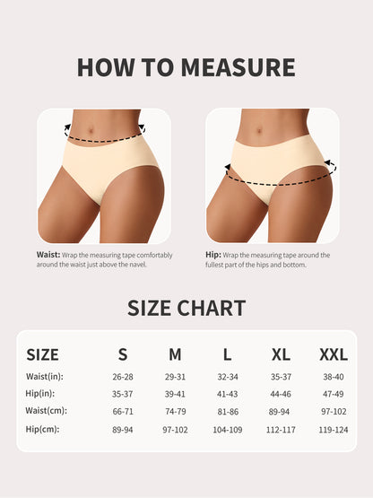 Women's Bamboo-Soft Seamless Comfort Panties