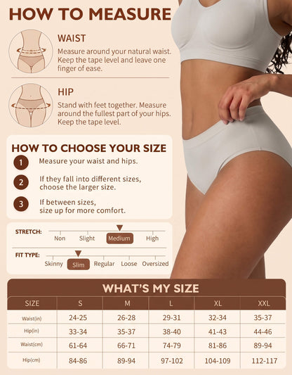 Women's Bamboo-Soft Seamless Comfort Panties