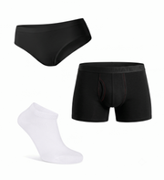 CloseMate Couples Essentials: Seamless Bra, Trunks & Socks Bundle