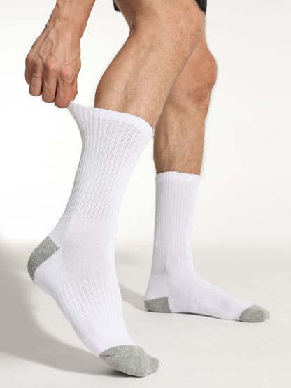 Men's Athletic Cushioned Mid-Calf Socks