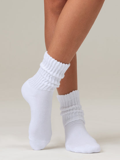 Women's Mid-Calf Cotton Casual Slouchy Socks