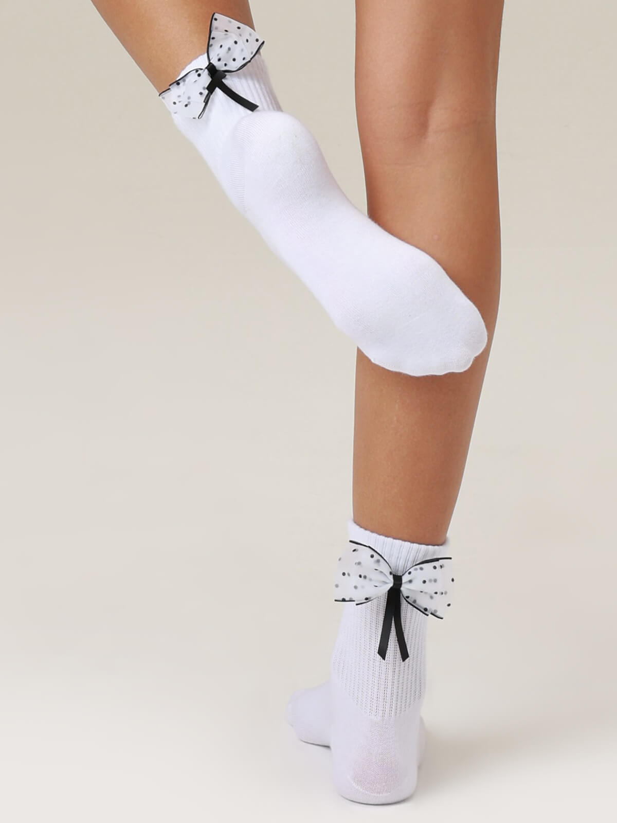 Women's Adorable Fixed Bow Crew Socks