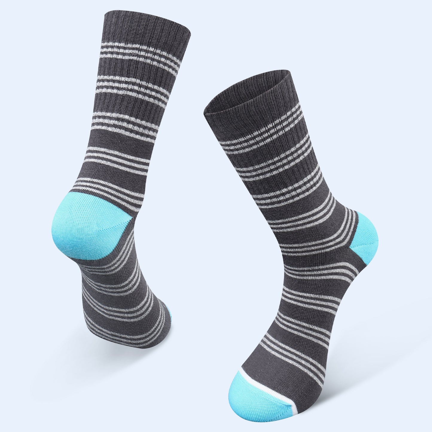 Closemate 6 Pairs Strip Fashion Crew Sport Socks