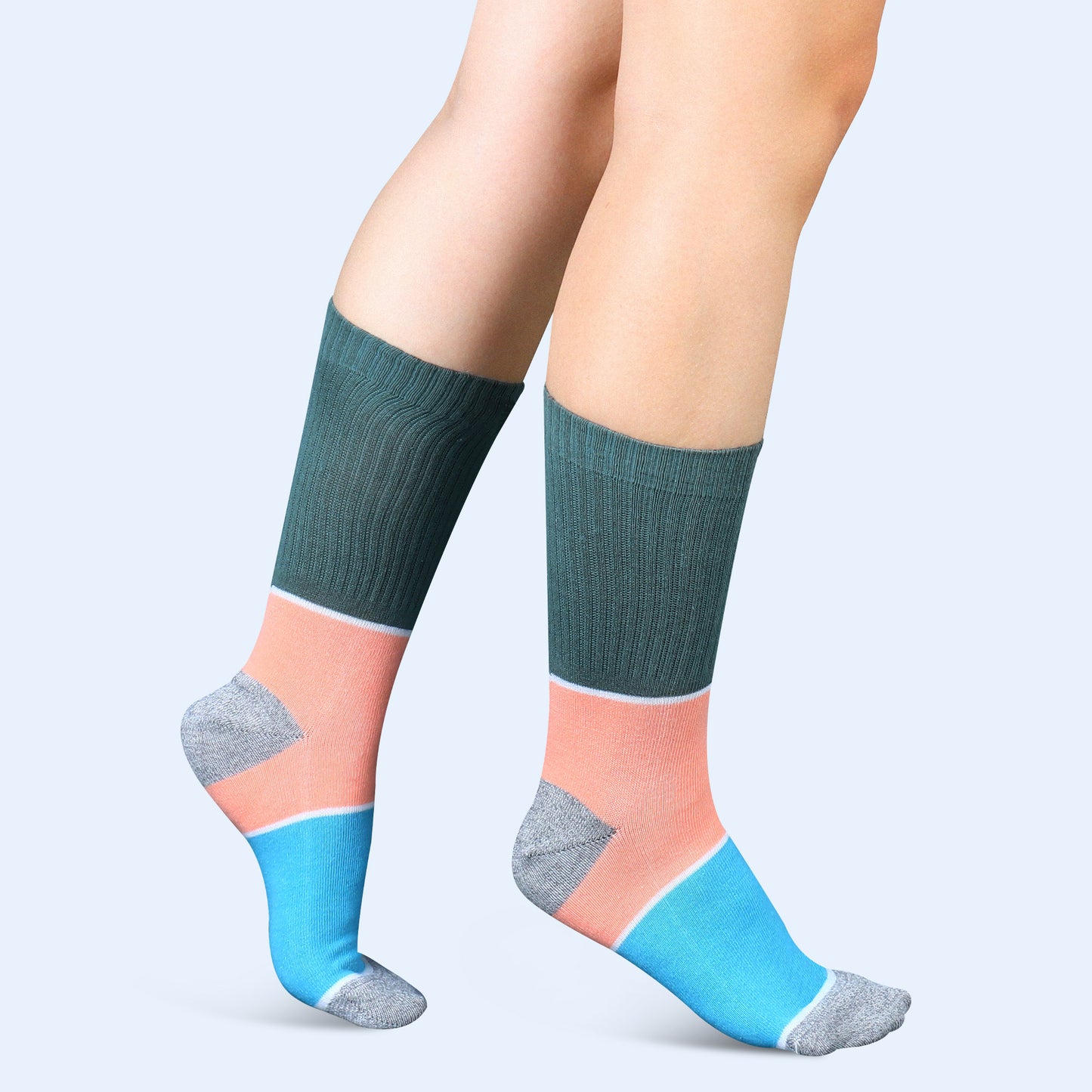 Closemate 6 Pairs Fashion Calf Hiking Socks